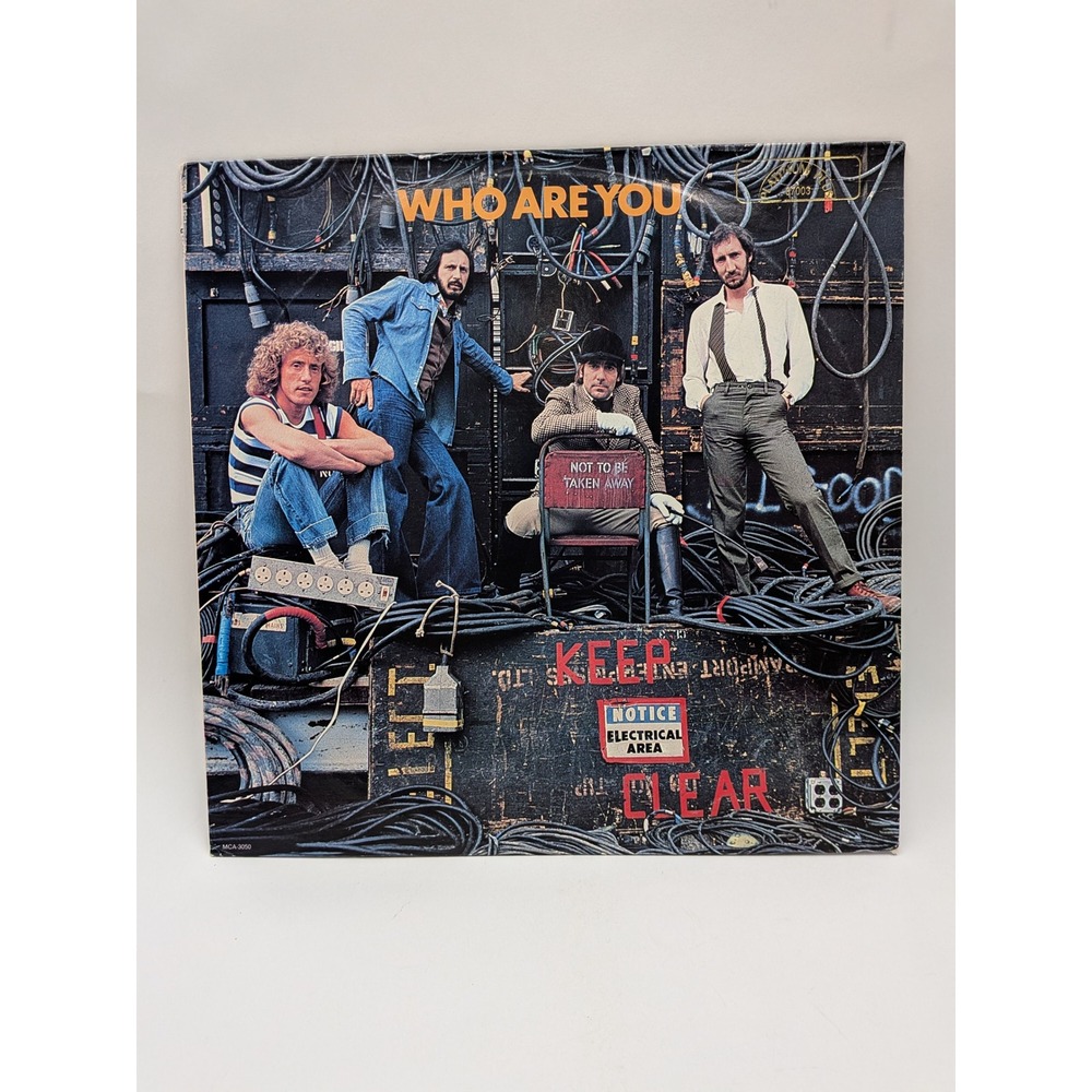 The Who Who Are You Vinyl LP MCA-3050 1978 Classic Rock Record Keith Moon